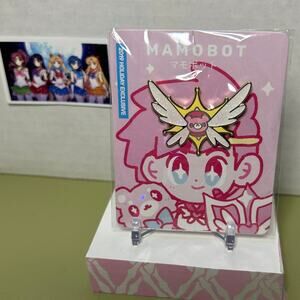 Mamobot Pin Magical Boy Badges Crown Pink Bear Wings
